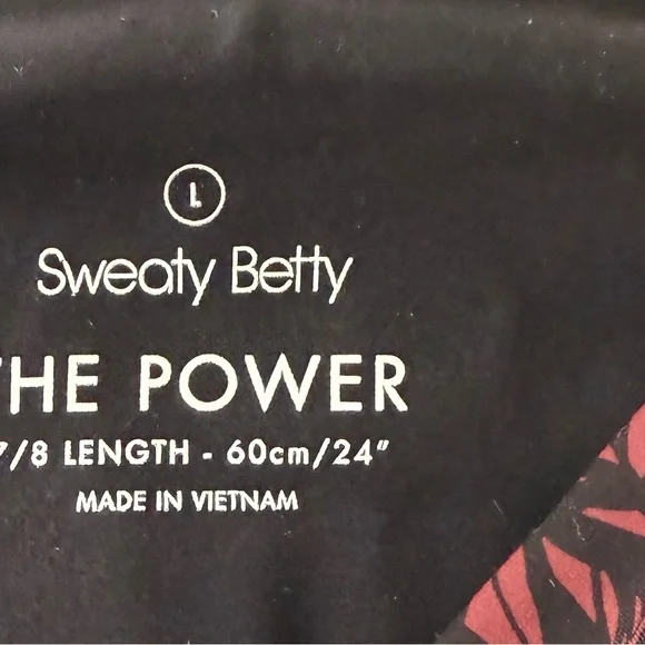 Sweaty Betty 7/8 length The Power leggings size L - Picture 3 of 3